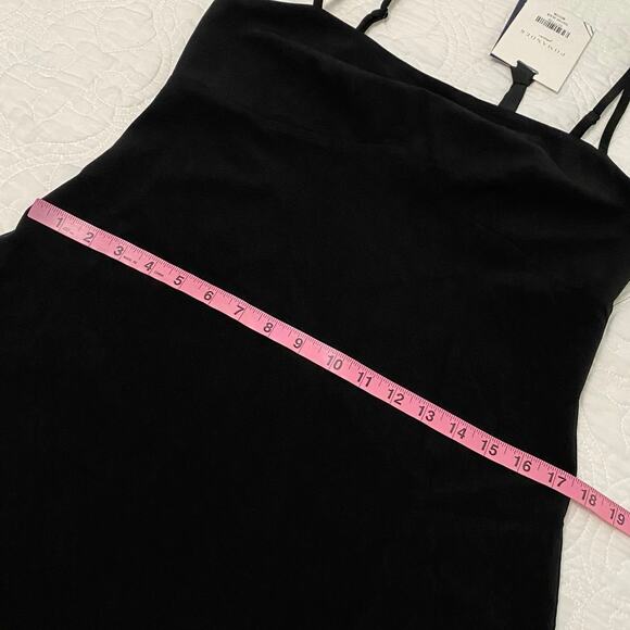 Tuckernuck Pomander Place Black Maribe Dress Midi Size Medium Asymmetrical - Picture 12 of 12